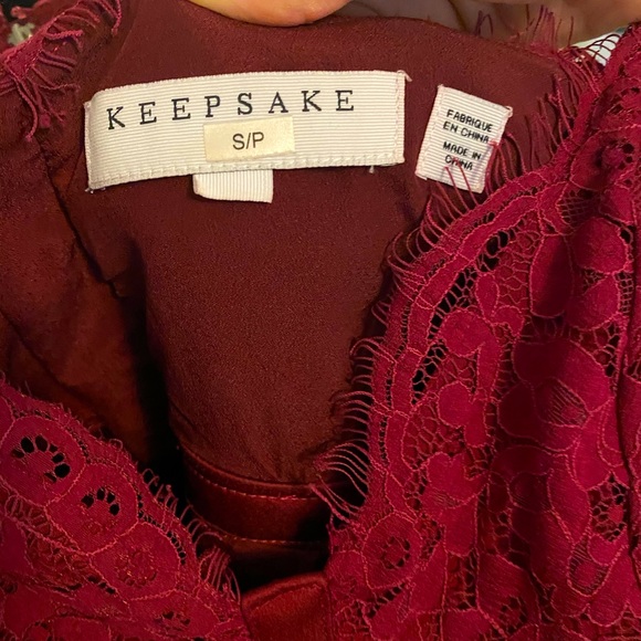 Keepsake Red Plum Cocktail Dress - Picture 4 of 6